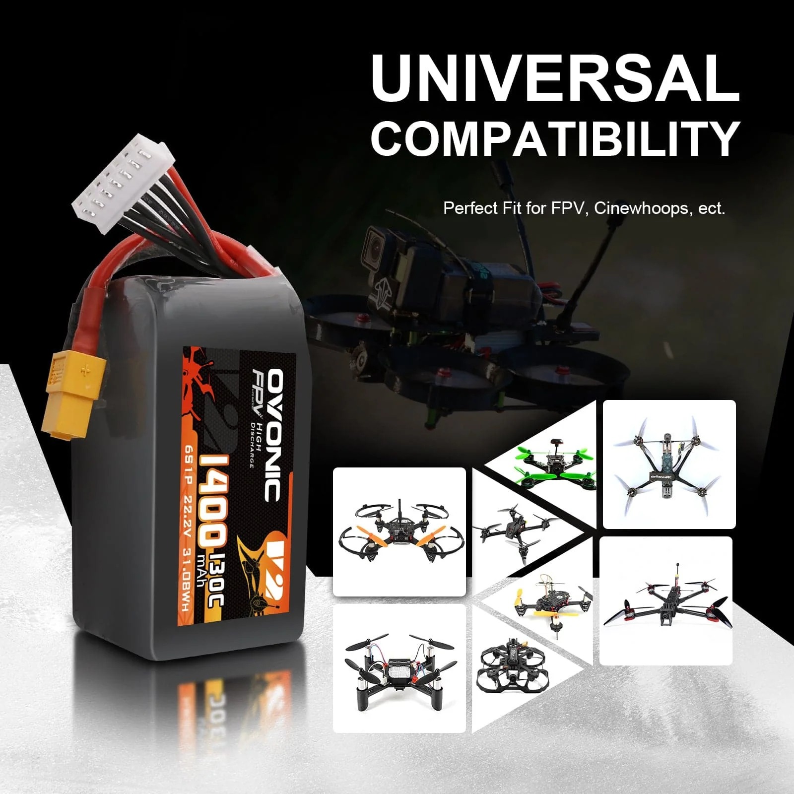 Ovonic 6S 1400mAh 130C Akumula – Walksnail Avatar Hd Goggles X recenzja i cena