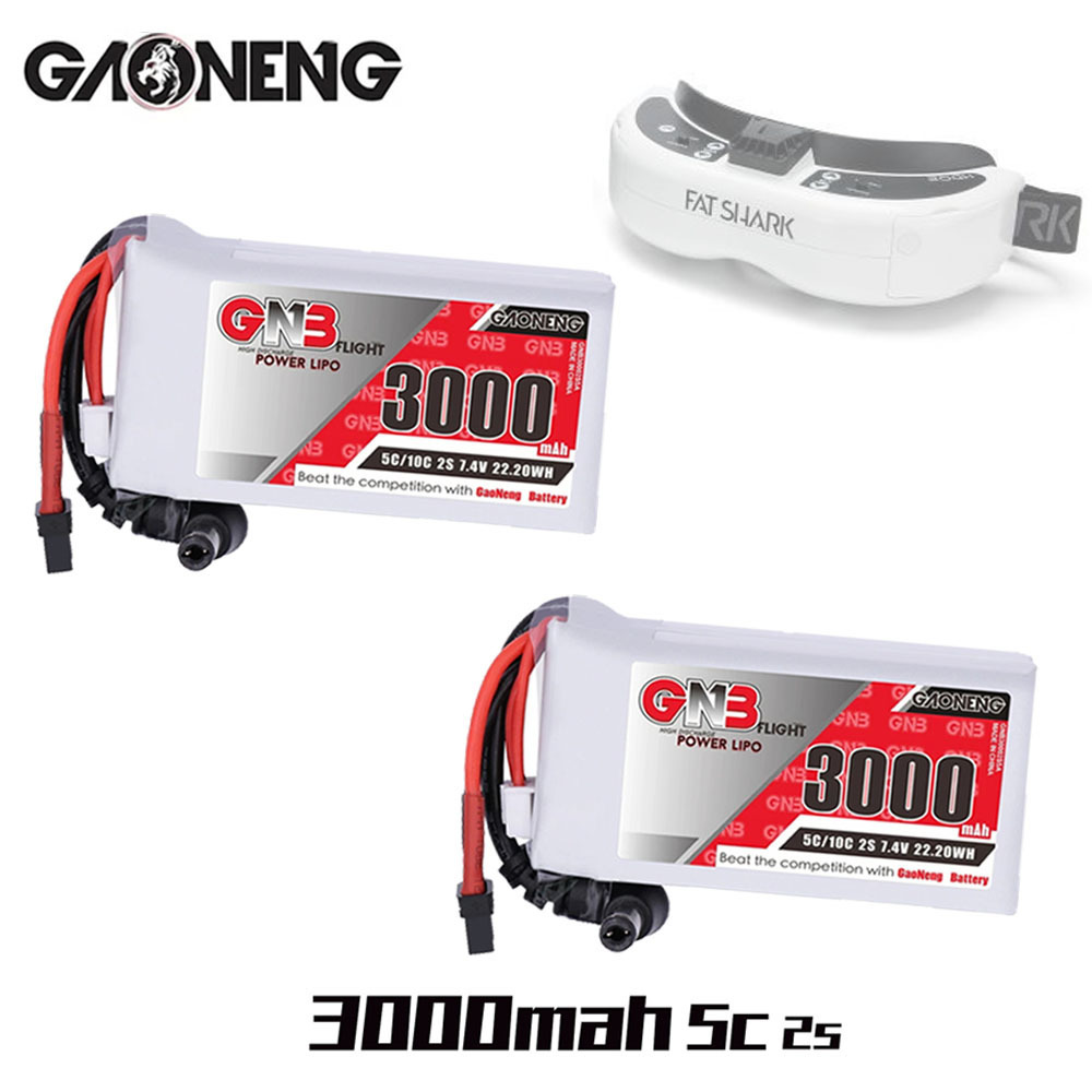 GNB 2S 7.4V 3000mAh 5C/10C bat – Skyzone Sky04X Pro Oled Fpv Goggles recenzja i cena